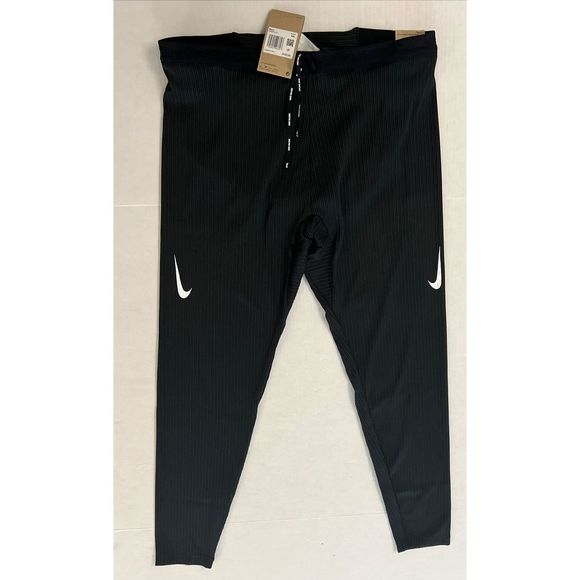 Nike DM4613-011 Mens Sz 2XL XXL Dri-FIT AeroSwift Racing Tights Pants Black $125 - Picture 4 of 7